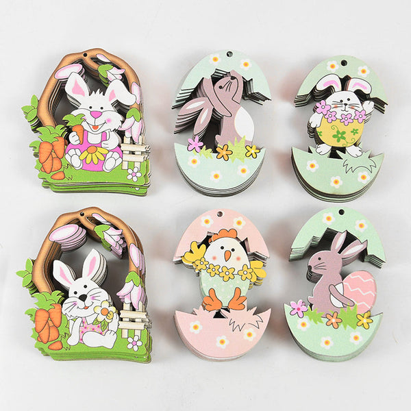 Easter Cartoon Bunny Pendants