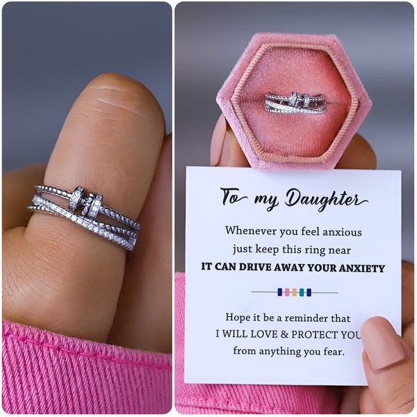 🎁Best Gift To My Daughter/Granddaughter-Fidget Ring