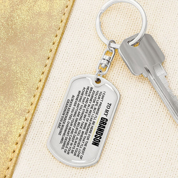 🎁Perfect Gift to My Grandson-Personalized Keychain