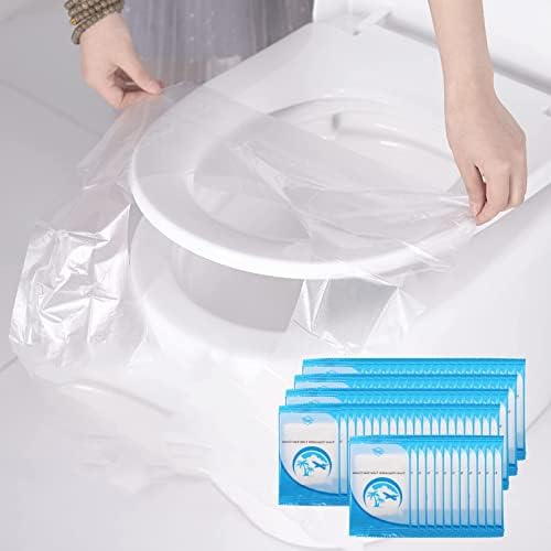 50 PCS Transparent Disposable Toilet Pads