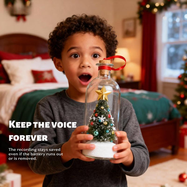 Forever Voice Recordable Christmas Tree Bottle - Xmas Gift/Xmas Decor