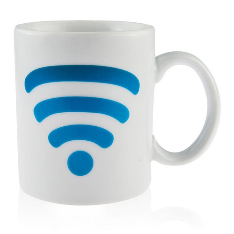 Wi-Fi Signal Magic Heat Sensitive Color Changing Ceramic Coffee Mug