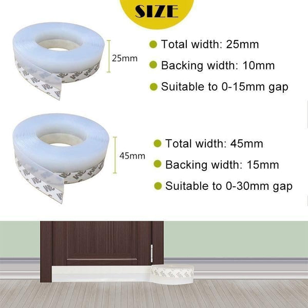 Weather Stripping Door Silicone Seal Strip, Flap to Seal Gaps