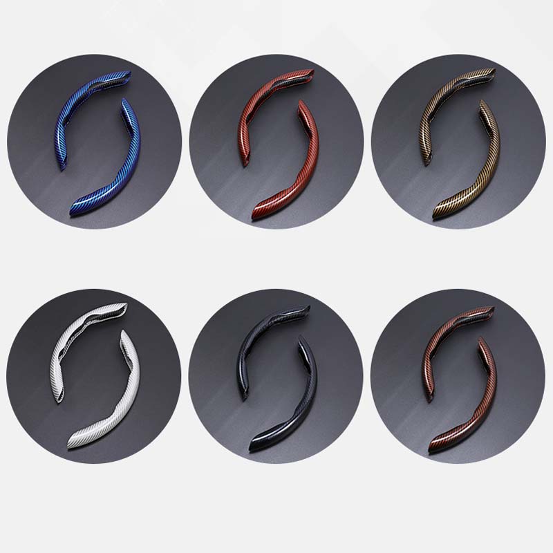 Universal Carbon Fiber Snap-on Steering Wheel Cover