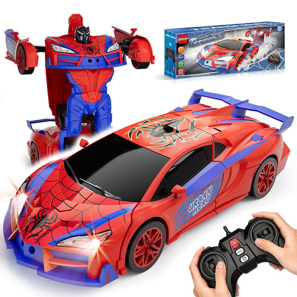 Remote Control Transforming Robot Car - Xmas Gift for Children