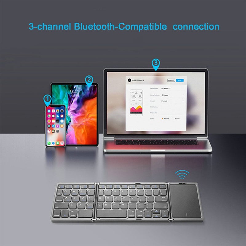 Wireless Bluetooth Keyboard with Touchpad