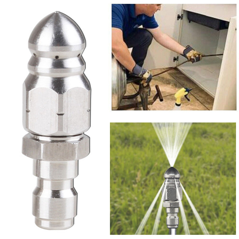 Pressure Washer Sewer Jetter Nozzle with 1/4'' Quickly Connector