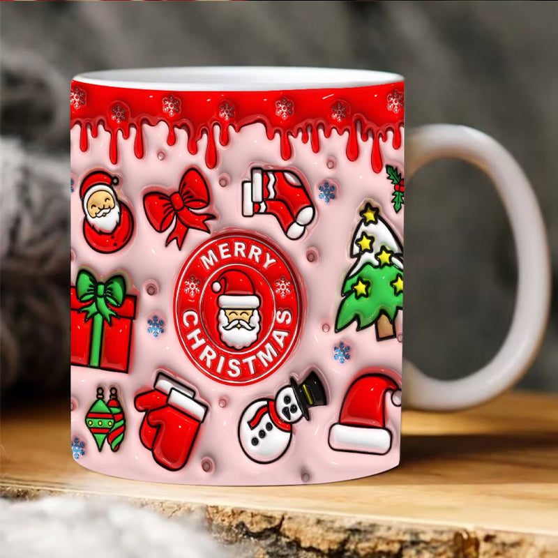 3D Christmas Inflated Mug Wrap