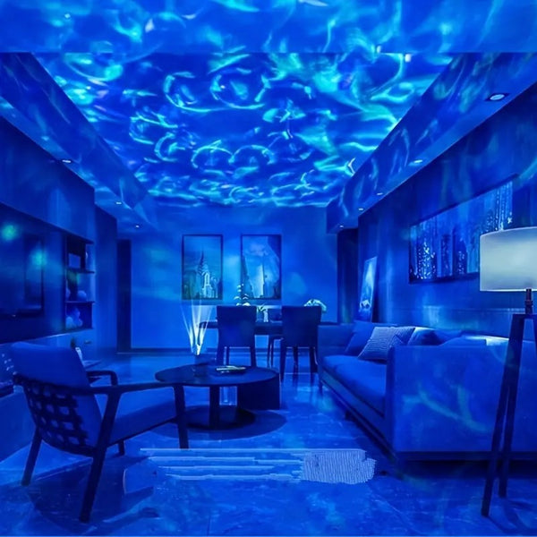 LED Ocean Wave Projector, RGB Color Changing Night Lights – dimoohomeuk