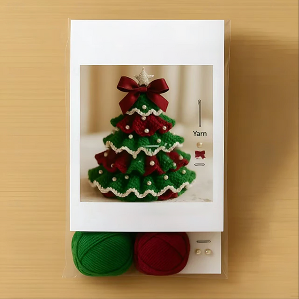 DIY Crochet Christmas Tree Kit for Crafts Lovers- Xmas Gift/Decor