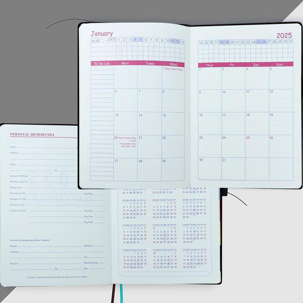 Buy JALEVID 2025 Weekly Planner Insert A5 6 Holes 176 Pages Onthly