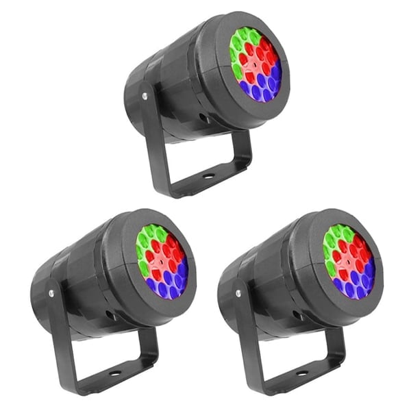 USB Powered 16 Patterns Snowflake LED Christmas Projector Lamp 360° Rotatable- Xmas Decor Atmosphere Lights