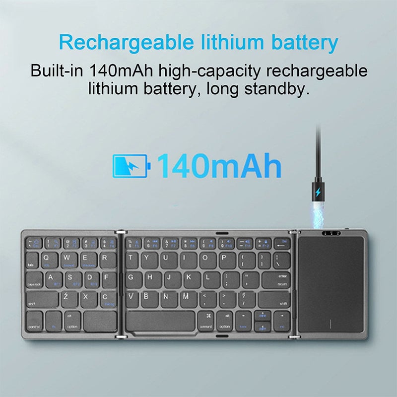 Wireless Bluetooth Keyboard with Touchpad