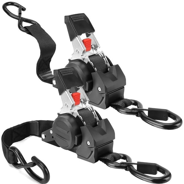 Retractable Ratchet Straps Tie-Downs - S-Hook