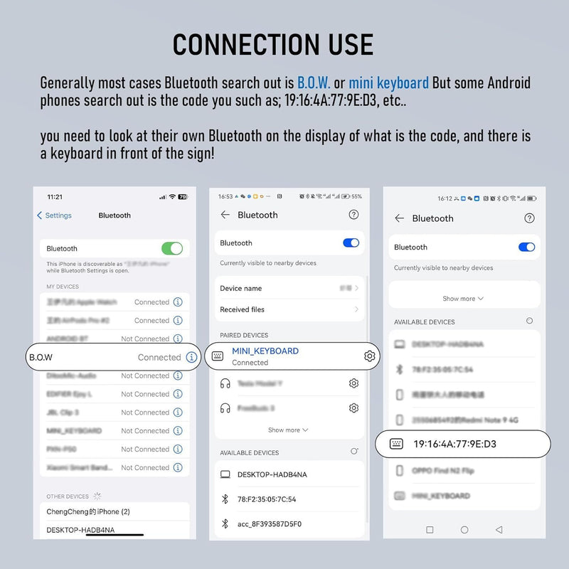 Wireless Bluetooth Keyboard with Touchpad