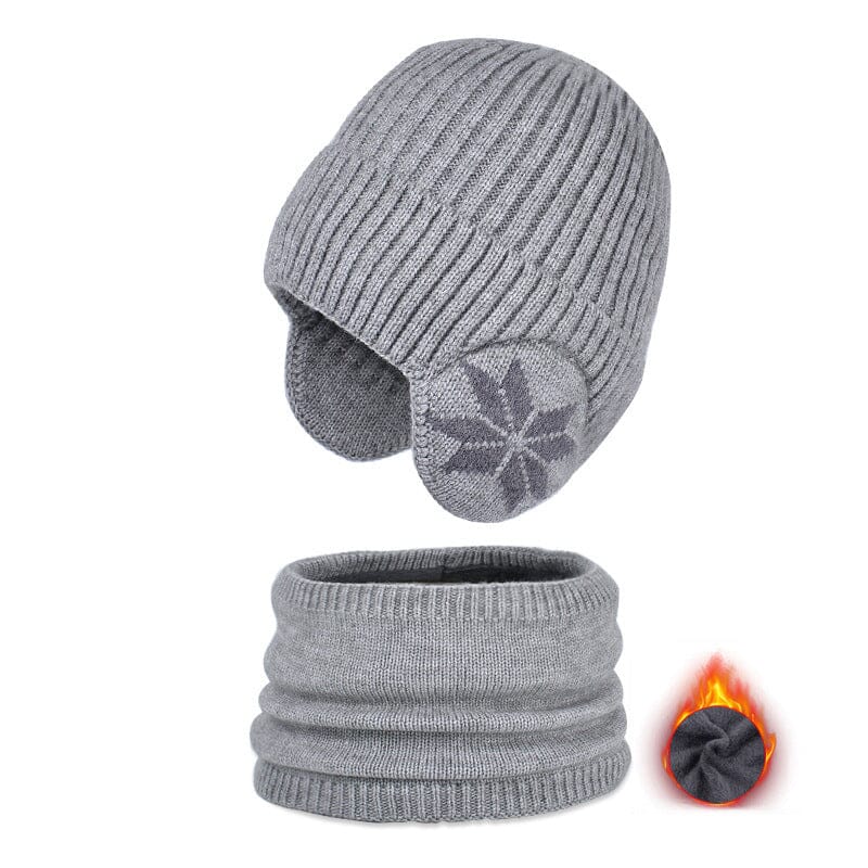 Winter Beanie Hat Scarf Sets Unisex Warm Knit Hat for Kids and Adults