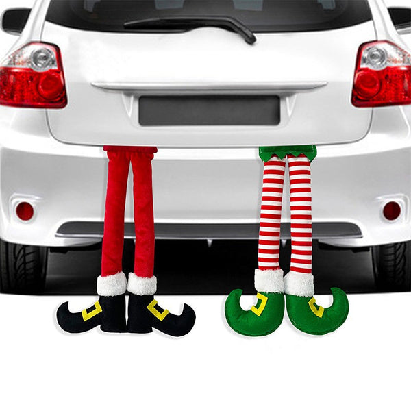 Christmas Hanging Elf Santa Legs Car Decor - Xmas Tree Ornaments Decor/Gift
