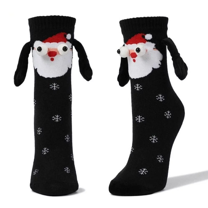 Magnetic Socks Winter Edition Couple Hand in Hand Socks
