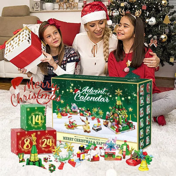 Christmas Advent Calendar Building Blocks - Christmas Gift