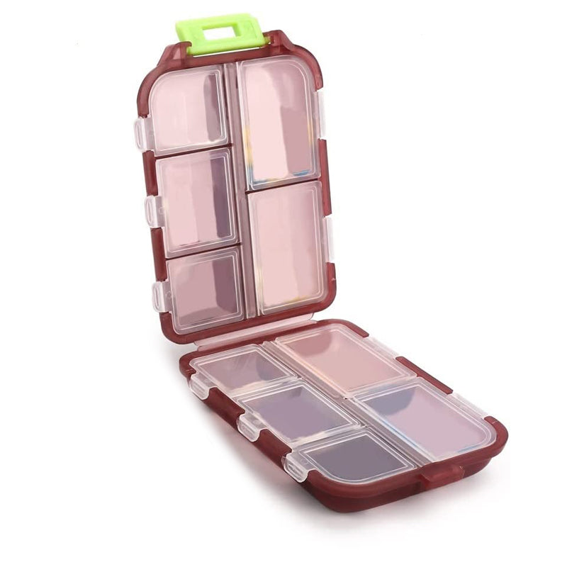 10 Grids Pill Case Weekly Travel Pill Organizer Portable Pill Box