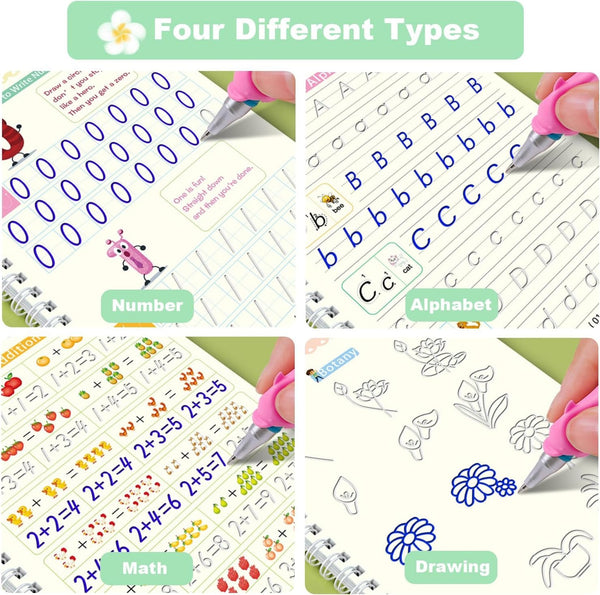 Magic Practice Copybook for kids, Tracing Workbook for Drawing, Math ...