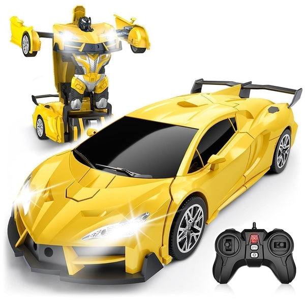 Remote Control Transforming Robot Car - Xmas Gift for Children