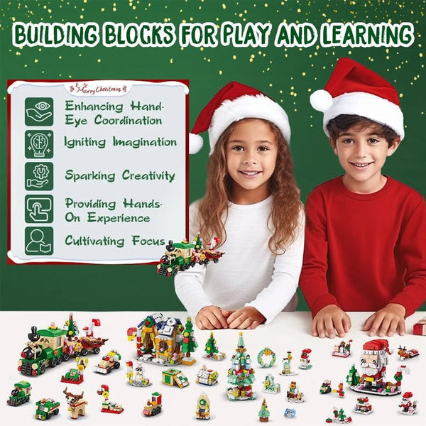 Christmas Advent Calendar Building Blocks - Christmas Gift