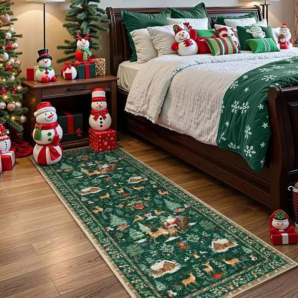 Christmas Runner Rug - Xmas Home Decor
