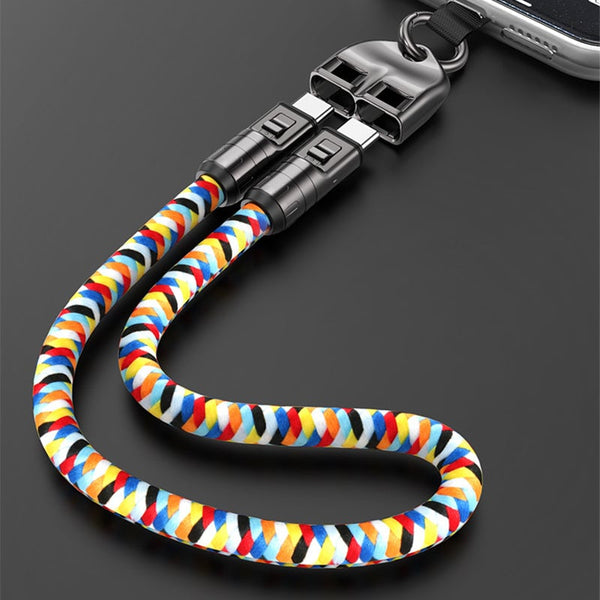 240W Type-C Fast Charging Data Cable ＆ Phone Lanyard