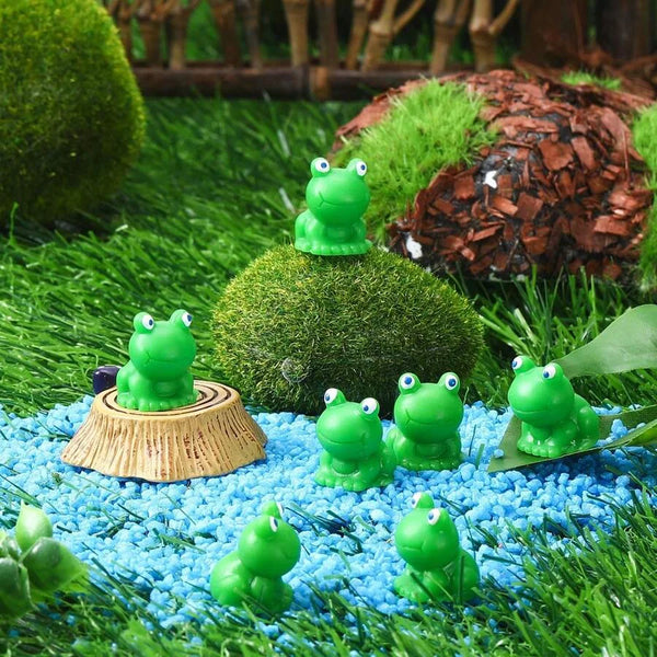 10/50/100 PCS Mini Resin Frogs Figures for Miniature Bonsai , Garden Decor