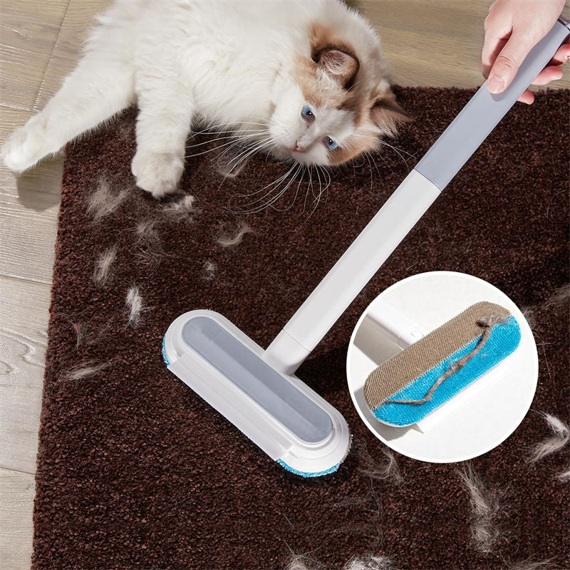 Double-sided Window Screen Cleaning Brush Glass Wiper, Multi-function Pet Hair Lint Remover