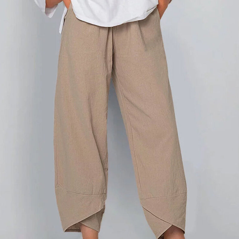 Women's Cotton and Linen Casual Trousers