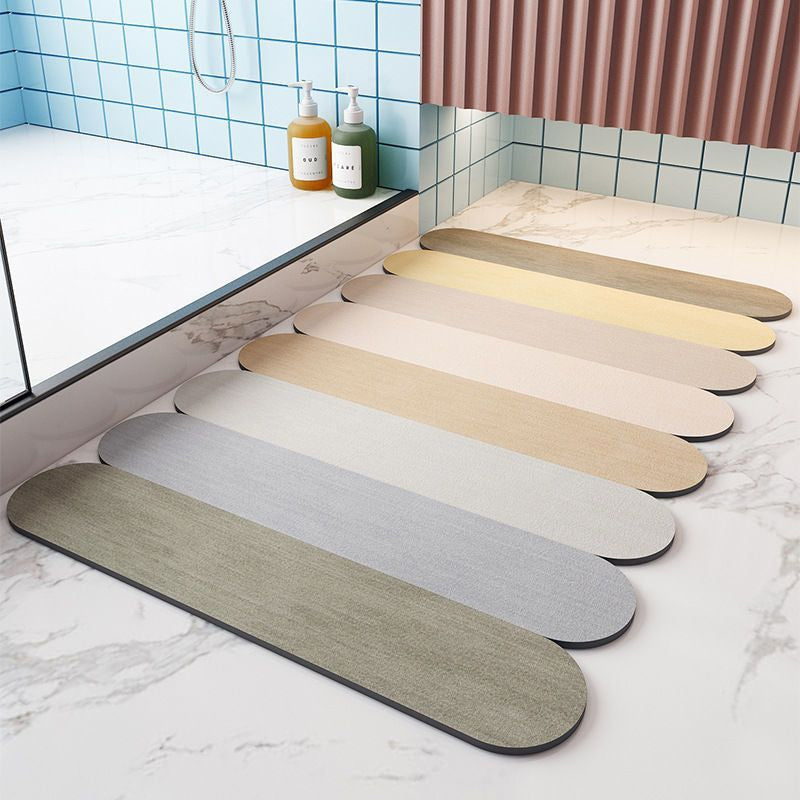 Non Slip Absorbent Stripe Floor Mat, Quick Drying Bathroom Balcony Rug