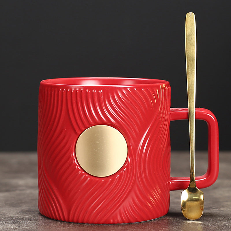 Corrugated Trendy Coffee Cup(with spoon)