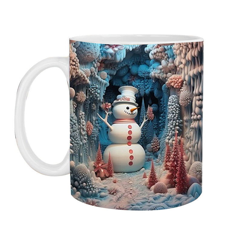 3D Christmas Snowman Mug