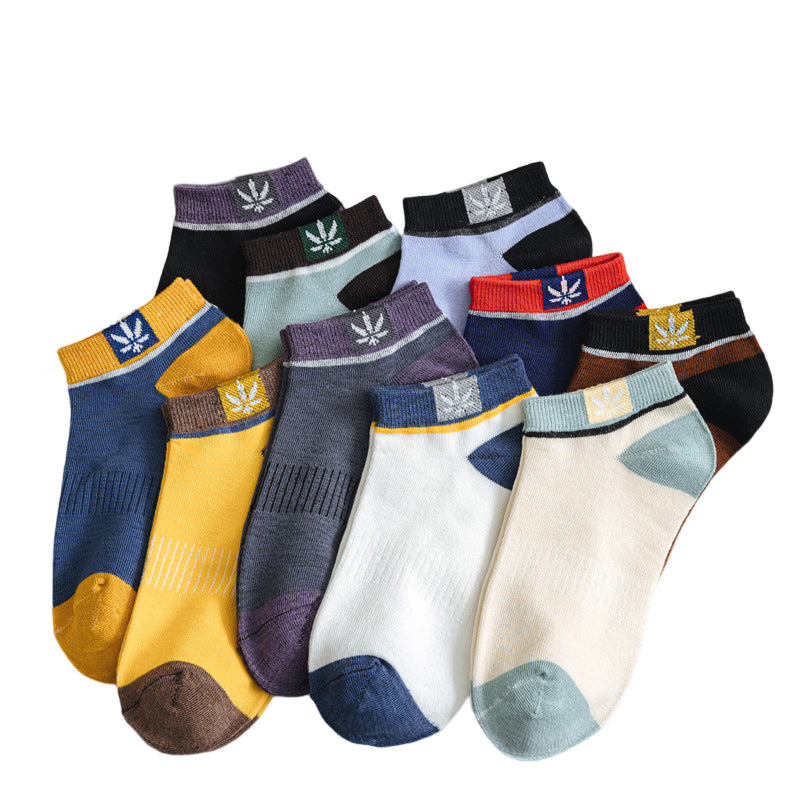 10/20Pairs Mens Casual Thin Cotton Sweat Wicking Low Cut Ankle Socks