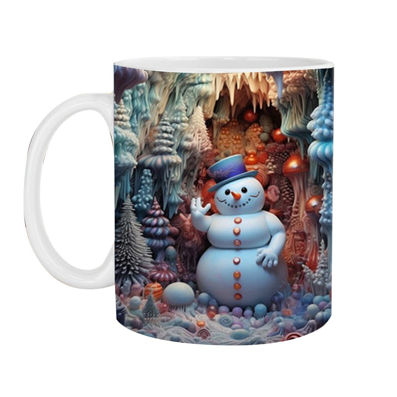3D Christmas Snowman Mug