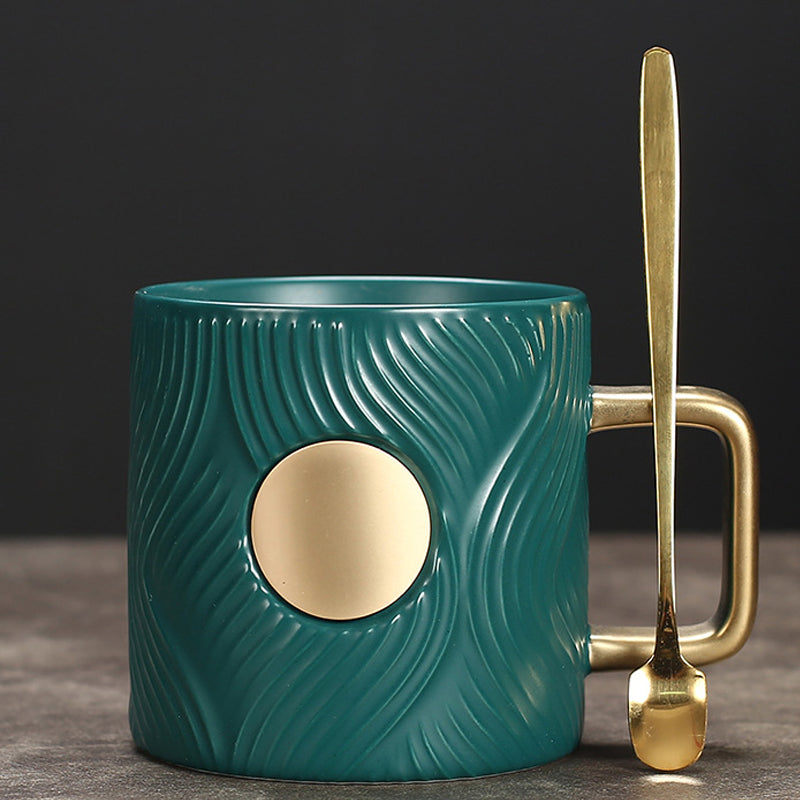 Corrugated Trendy Coffee Cup(with spoon)