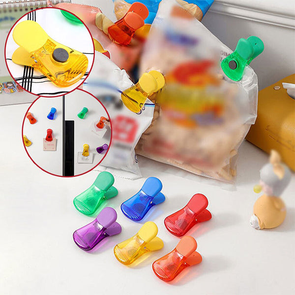 Colorful Magnetic Food Sealing Clips(6 pcs)