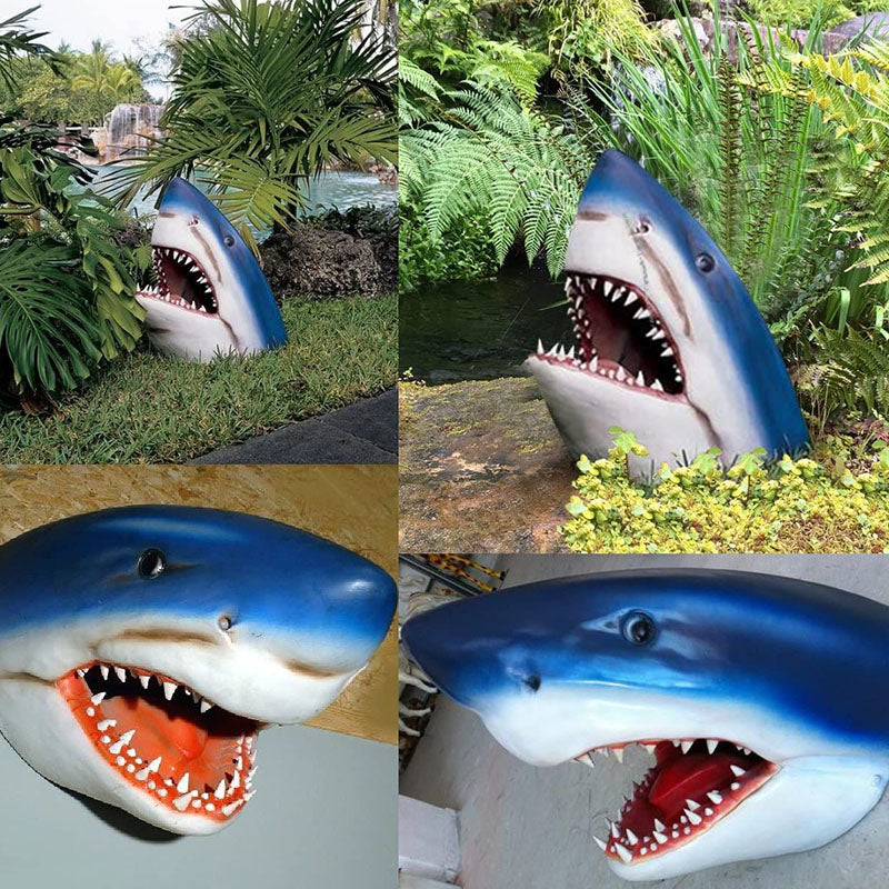 Shark Garden Art Statue Decoration