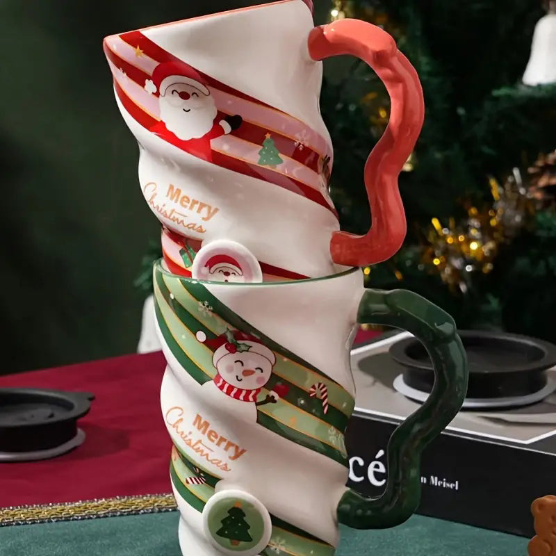 Christmas Spiral Shaped Mug