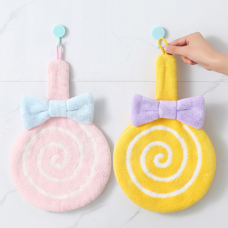 Hangable Lollipop Cute Children Hand Towel