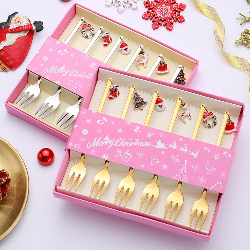 Christmas Decorations for Home - Christmas Metal Spoon Gift Set