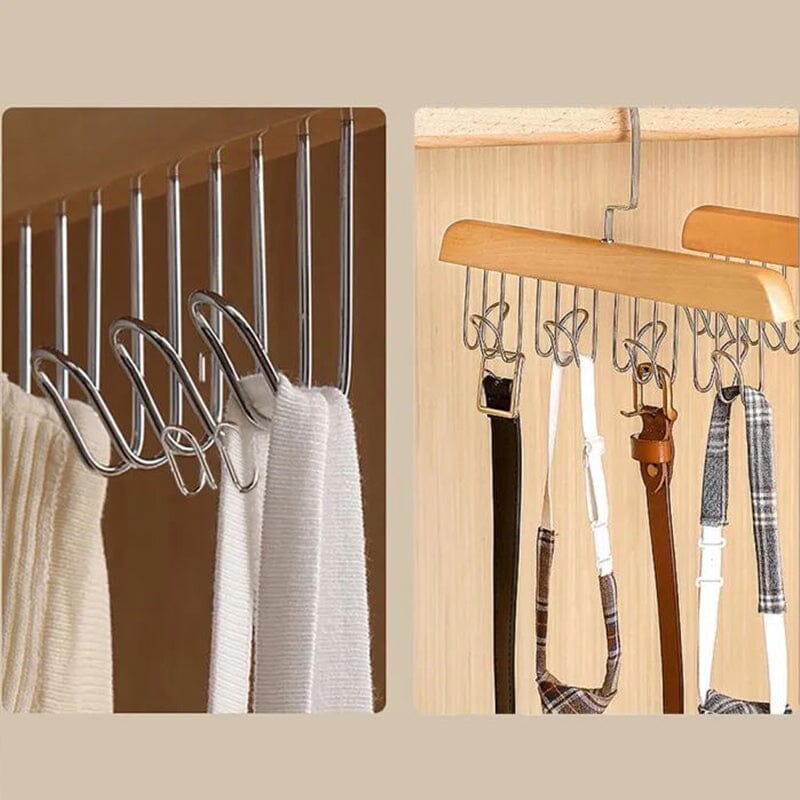 Multi Hook Seamless Clothes Storage Hanger Rack