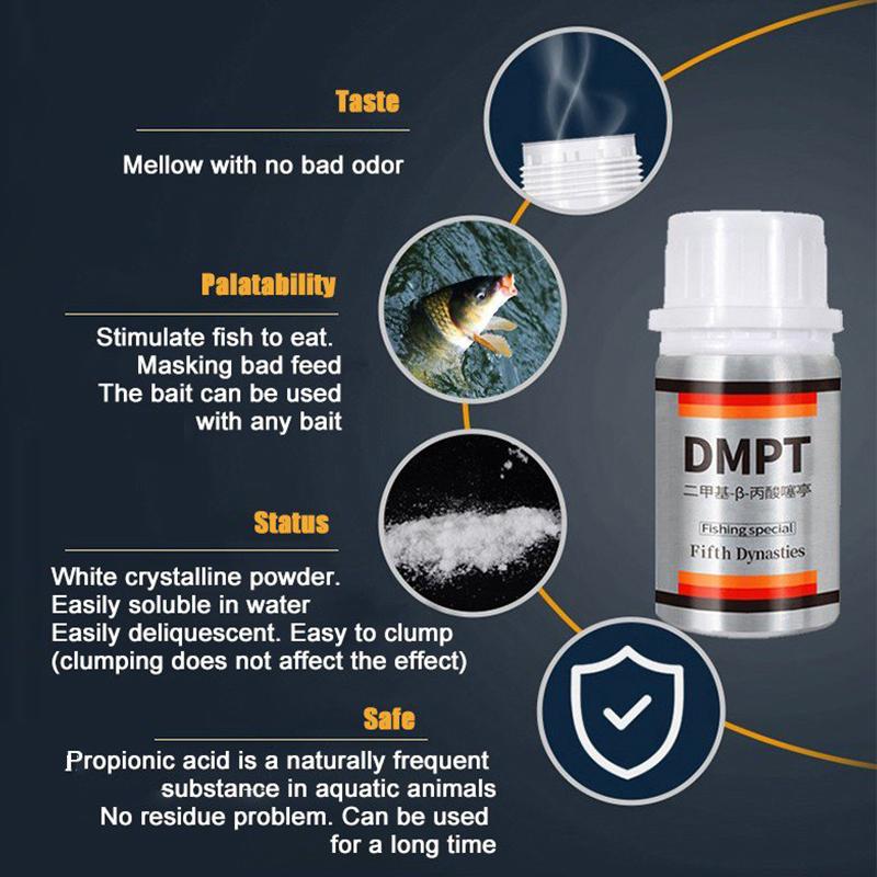 DMPT Fish Attractant Fishing Bait Additive Powder Carp Attractive Smell Lure  Tackle Food – dimoohomeuk