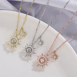 Sterling Silver Sun Will Rise Necklace