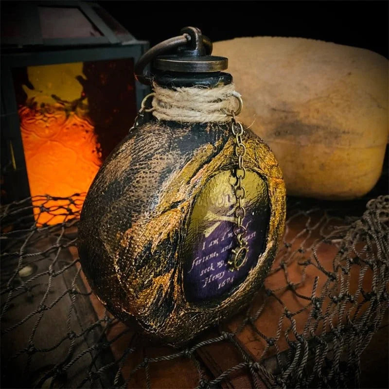 Halloween Skull Pirate Rum Flask