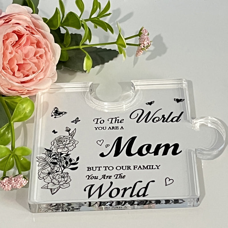 Engraved Block Puzzle Gifts Puzzle-Shaped Acrylic Plaque