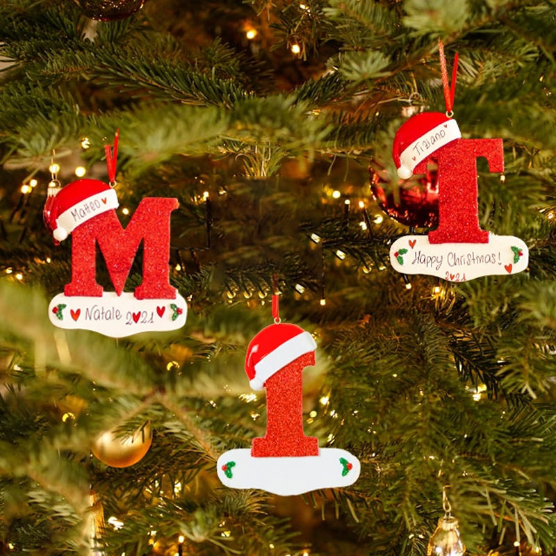 Christmas Decorative Letter Pendant
