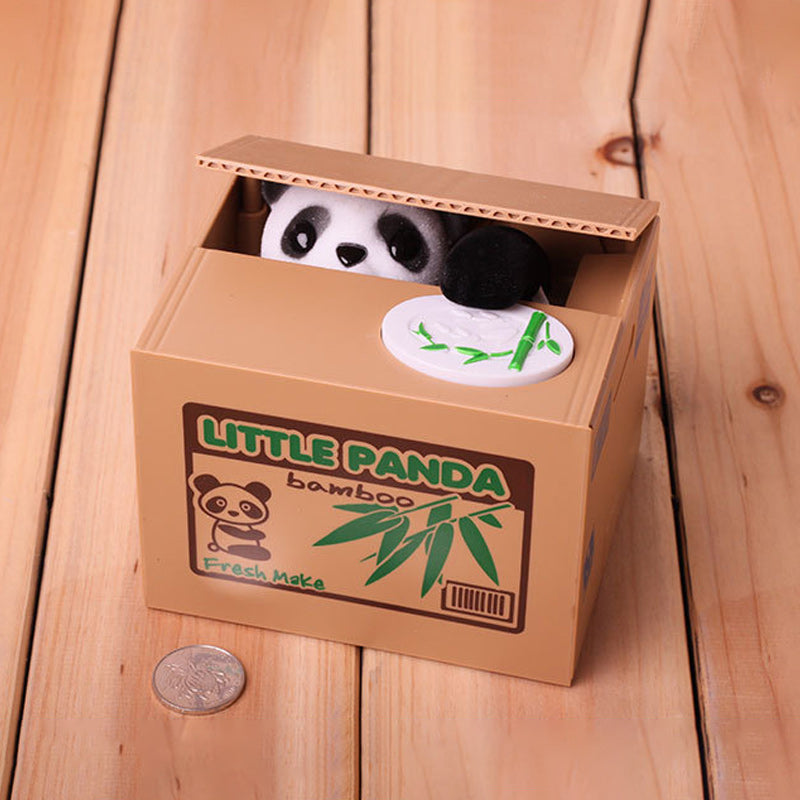 Little Panda Coin Money Box Cute Saving Bank